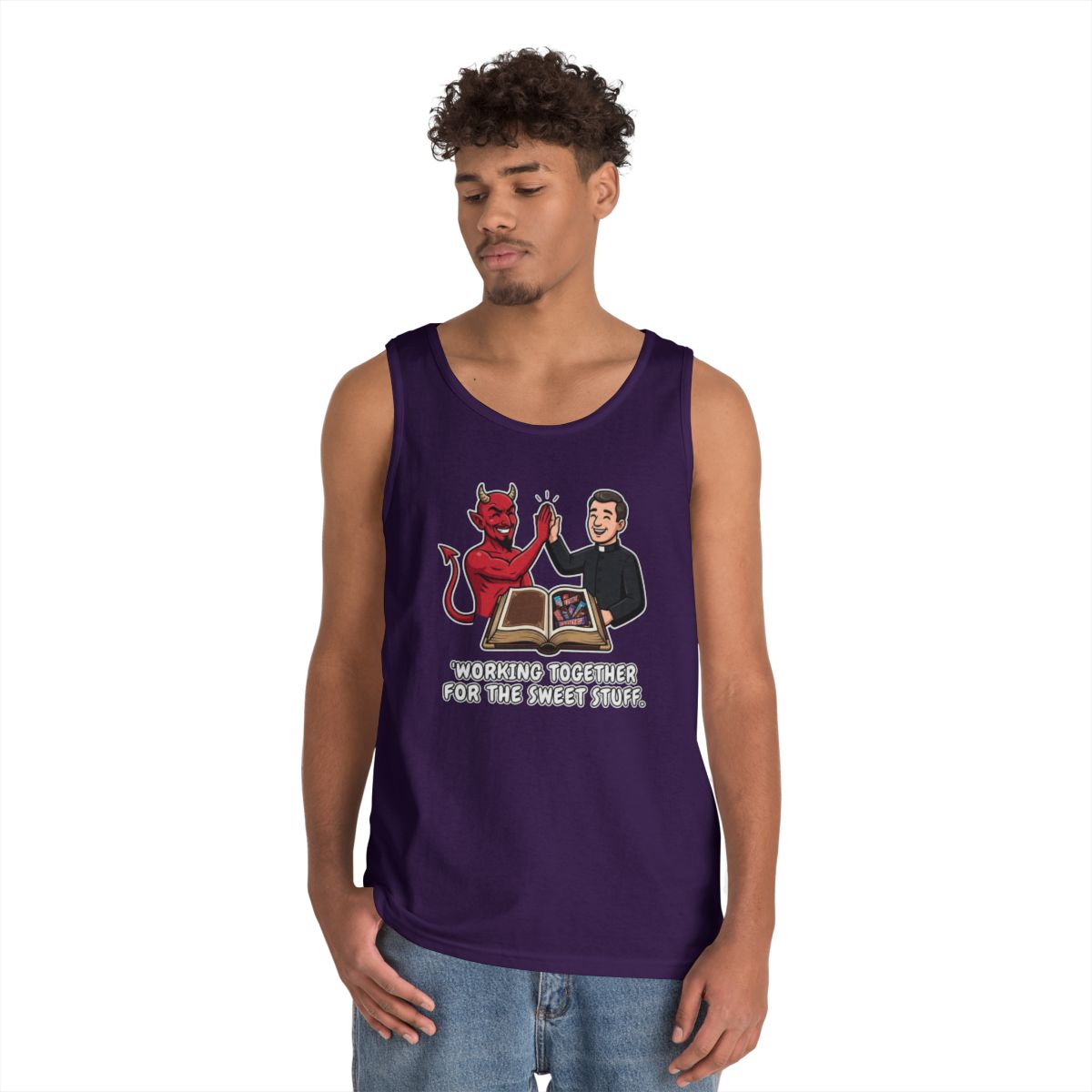 Color: Purple | Working For The Sweet Stuff Tank Top