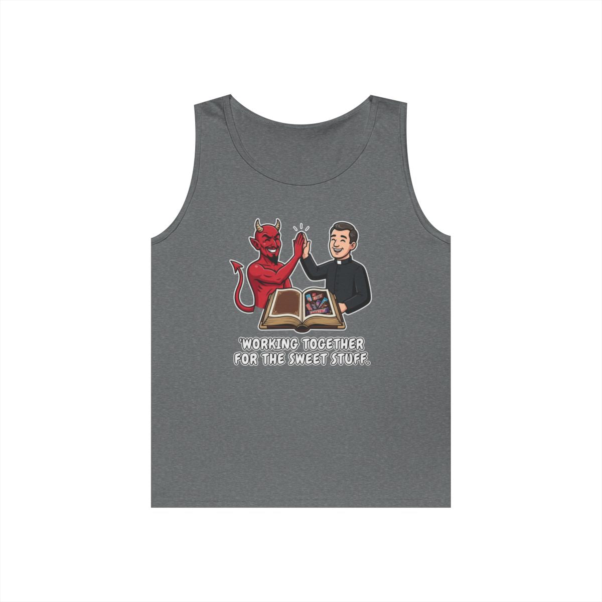 Color: Graphite Heather | Working For The Sweet Stuff Tank Top