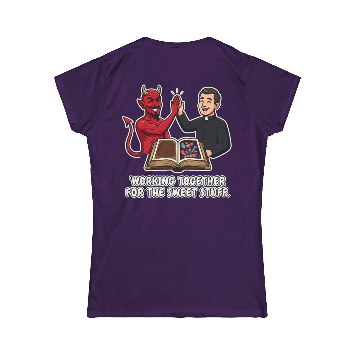 Color: Purple | Working For The Sweet Stuff Women's Tee