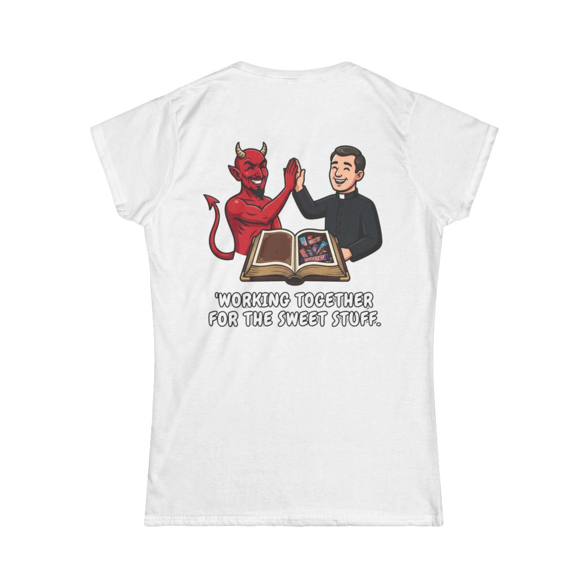 Color: White | Working For The Sweet Stuff Women's Tee