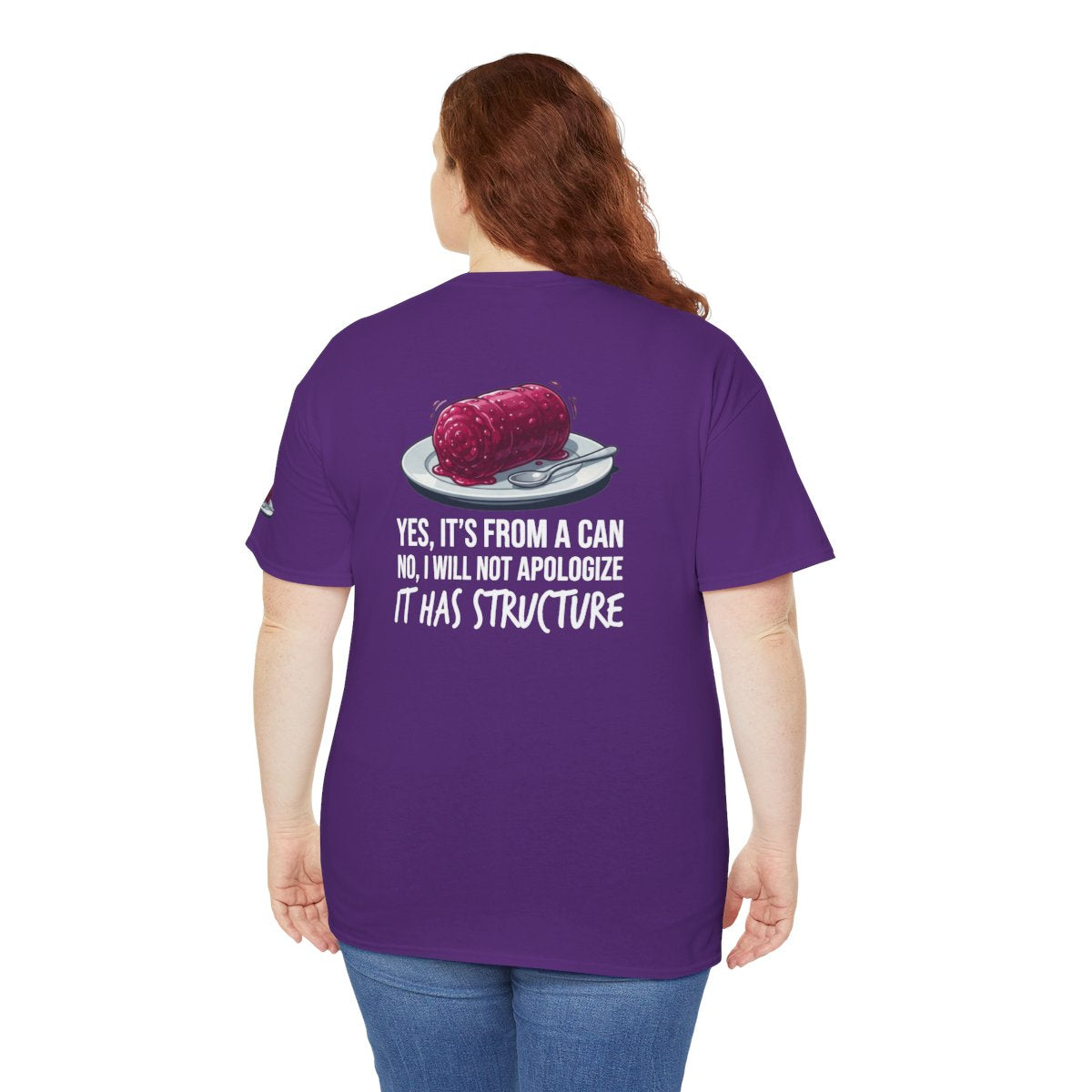 Color: Purple | Yes It's From A Can Premium Graphic Tee