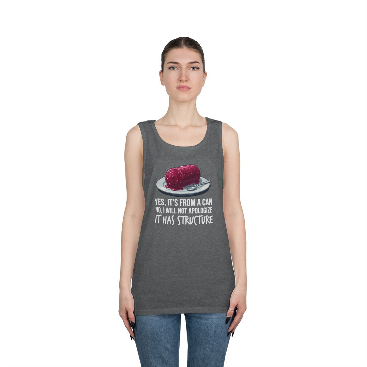 Color: Graphite Heather | Yes It's From A Can Tank Top