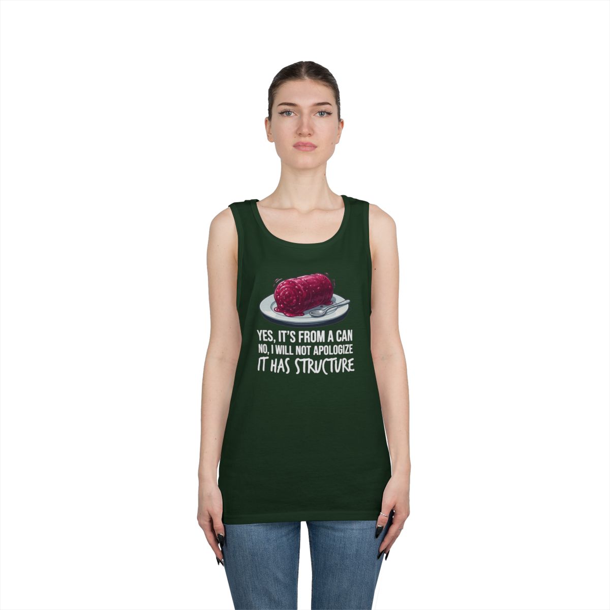 Color: Forest Green | Yes It's From A Can Tank Top