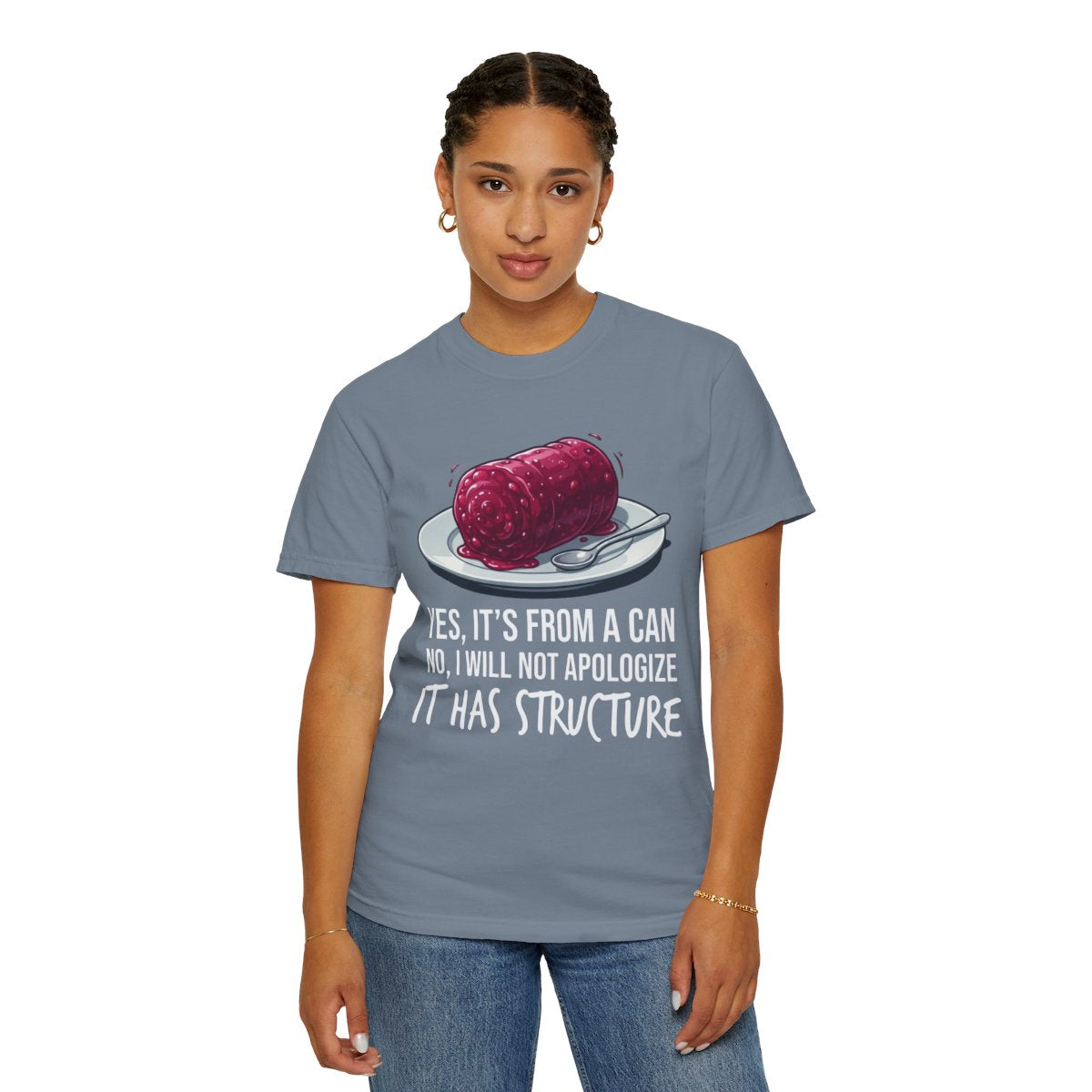 Color: Blue Jean | Yes It's From A Can Unisex Garment-Dyed Tee