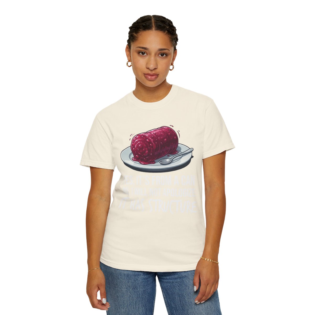 Color: Ivory | Yes It's From A Can Unisex Garment-Dyed Tee