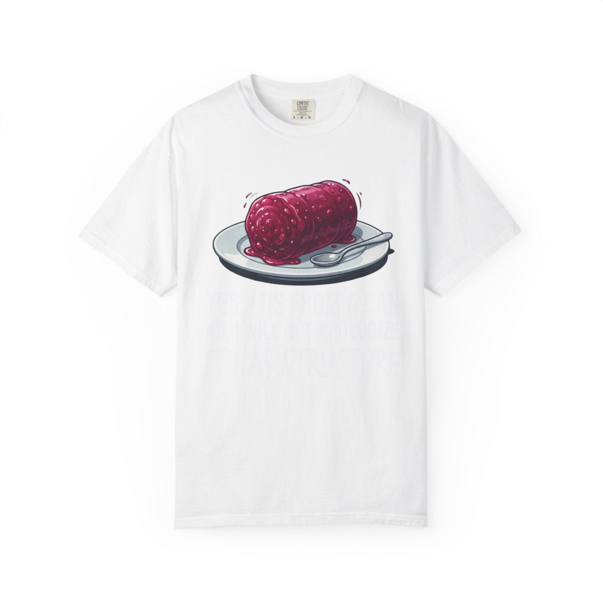 Color: White | Yes It's From A Can Unisex Garment-Dyed Tee