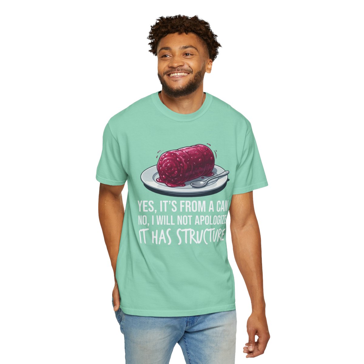 Color: Island Reef | Yes It's From A Can Unisex Garment-Dyed Tee