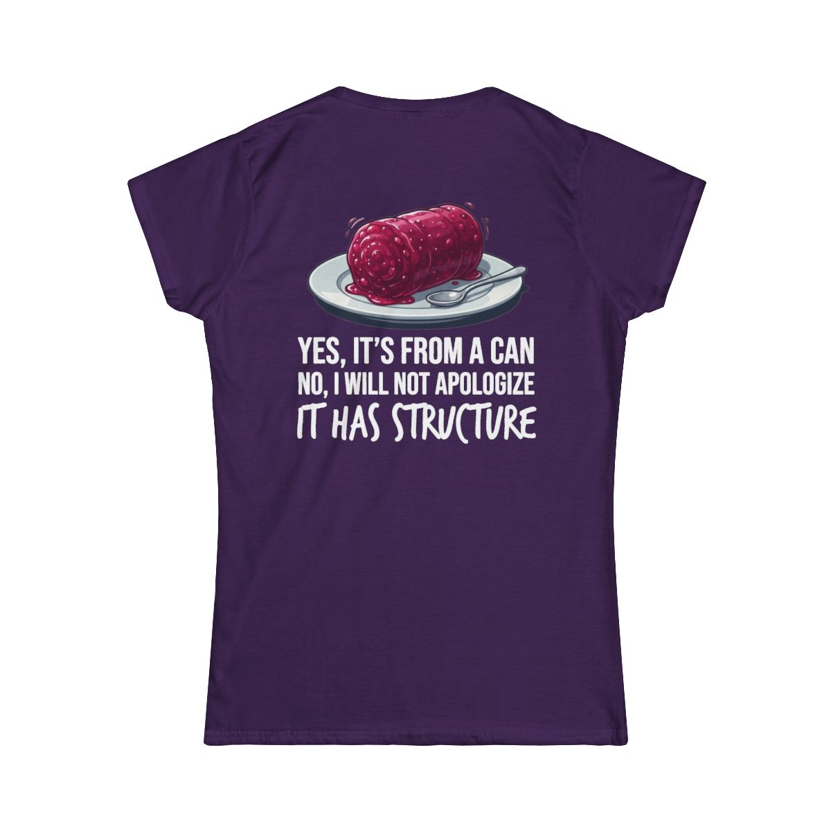 Color: Purple | Yes It's From A Can Women's Tee