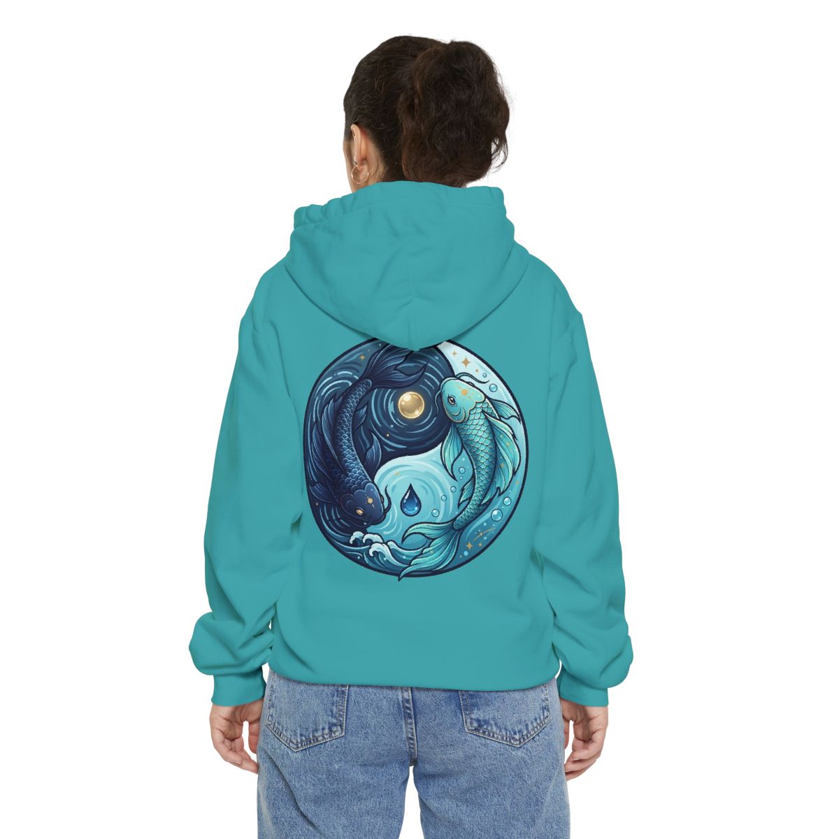 Color: Seafoam | Yin Yang Pisces Garment-Dyed Hoodie