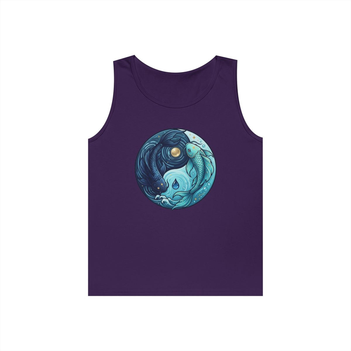Color: Purple | Yin Yang Pisces Tank Top