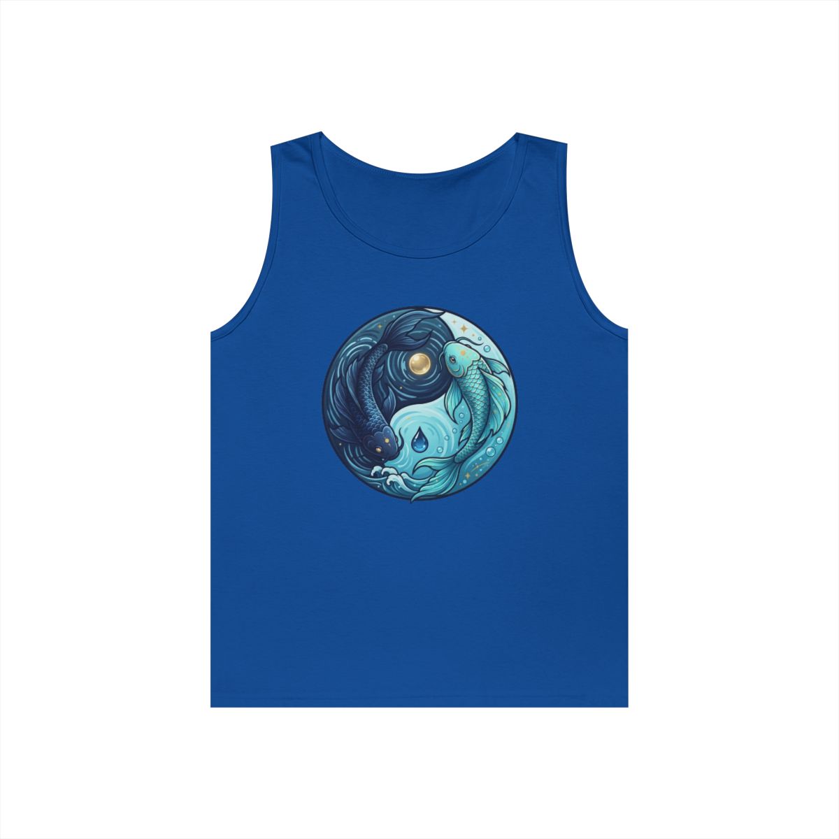 Color: Royal | Yin Yang Pisces Tank Top