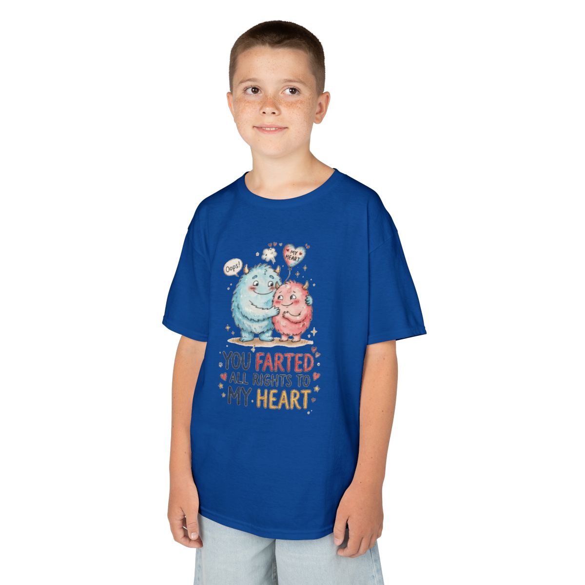 Color: Royal | You Farted All Rights To My Heart Kids Tee