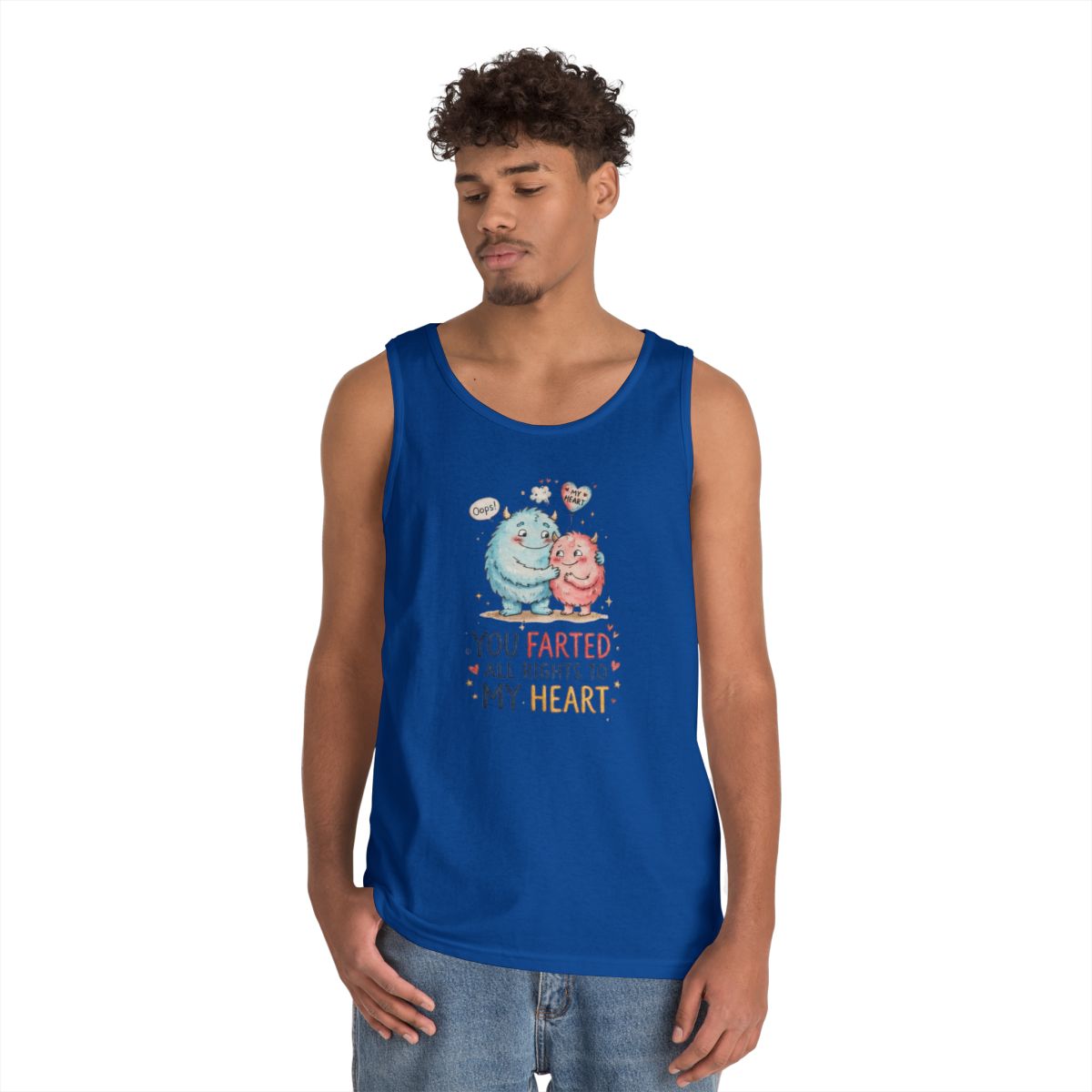 Color: Royal | You Farted All Rights To My Heart Tank Top