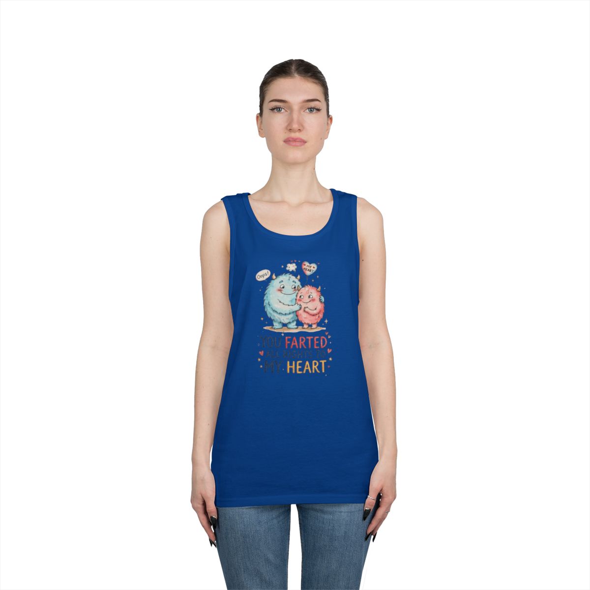 Color: Royal | You Farted All Rights To My Heart Tank Top