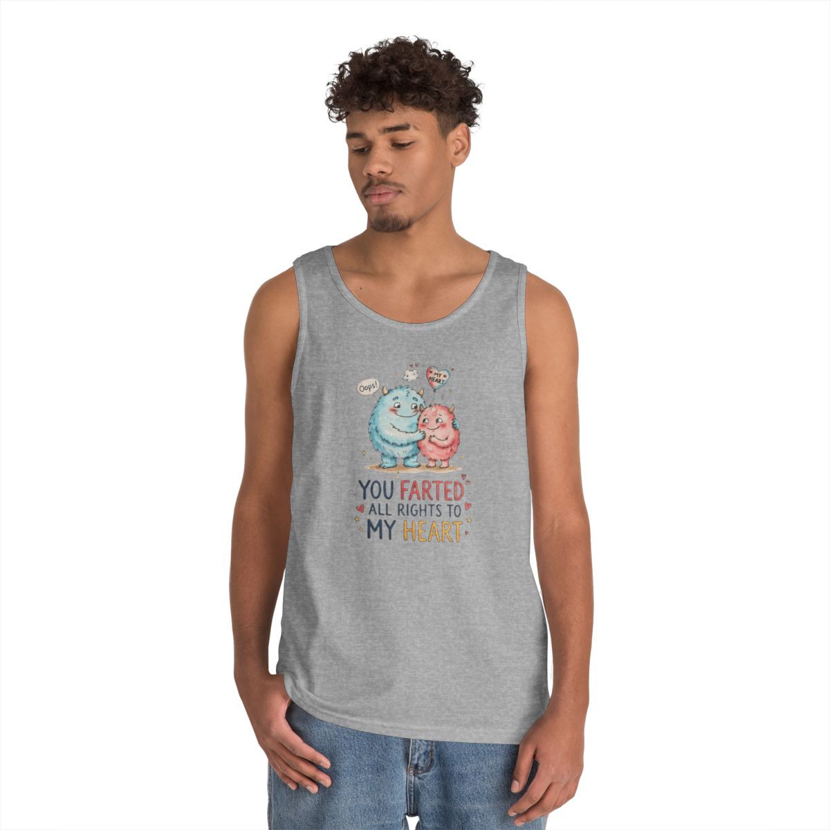 Color: Sport Grey | You Farted All Rights To My Heart Tank Top