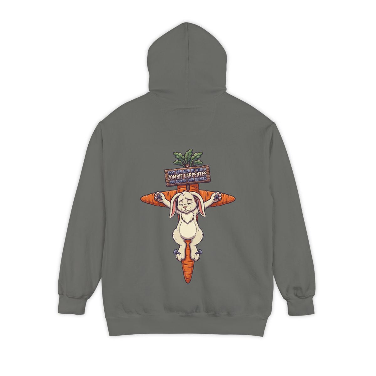 Color: Grey | Zombie Carpenter Garment-Dyed Hoodie