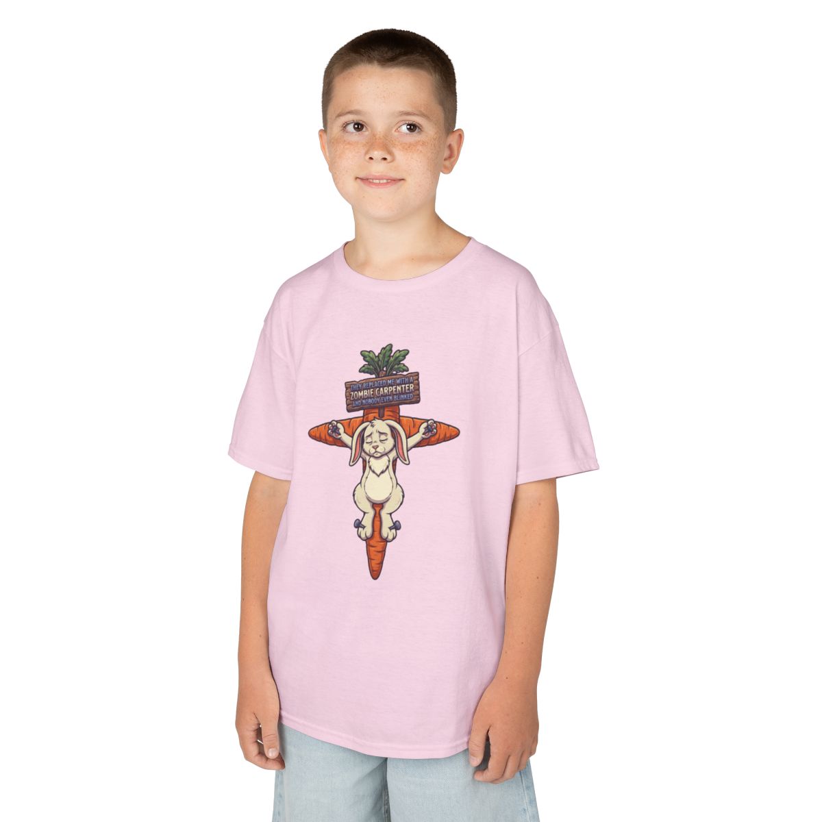 Color: Light Pink | Zombie Carpenter Kids Tee