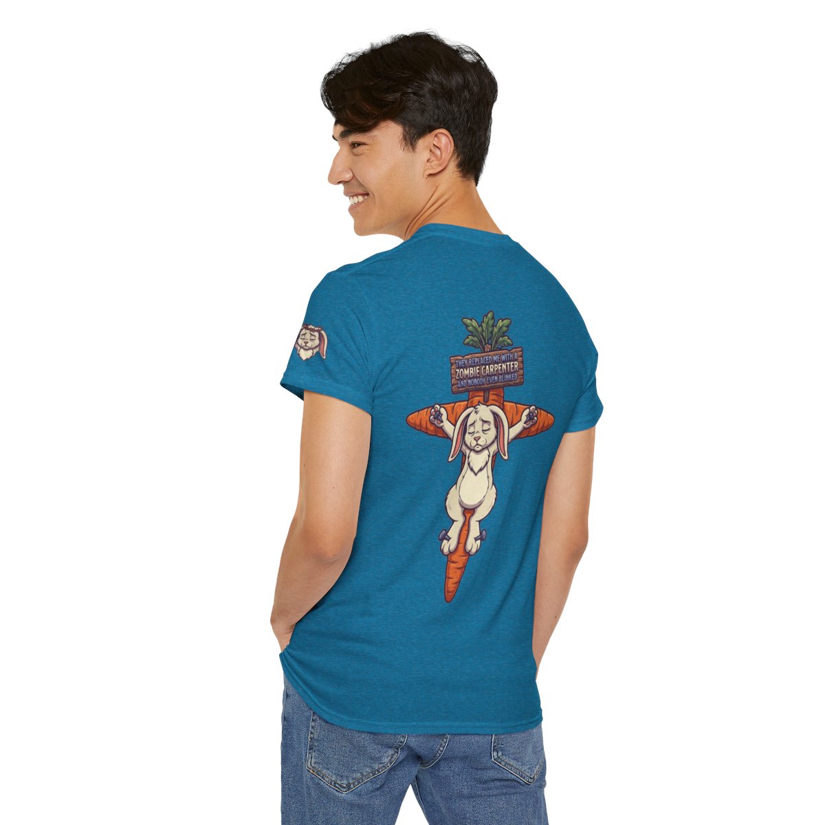 Color: Antique Sapphire | Zombie Carpenter Premium Graphic Tee