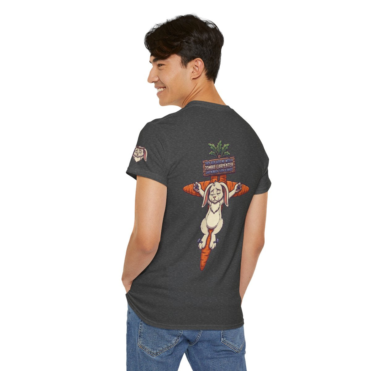 Color: Dark Heather | Zombie Carpenter Premium Graphic Tee