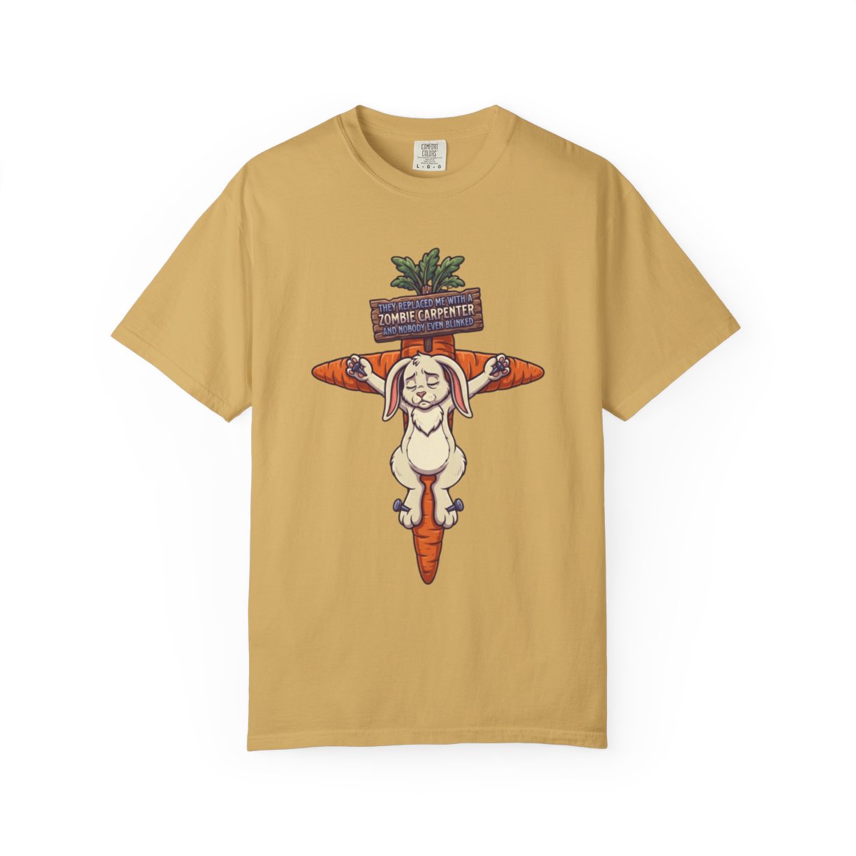 Color: Mustard | Zombie Carpenter Unisex Garment-Dyed Tee