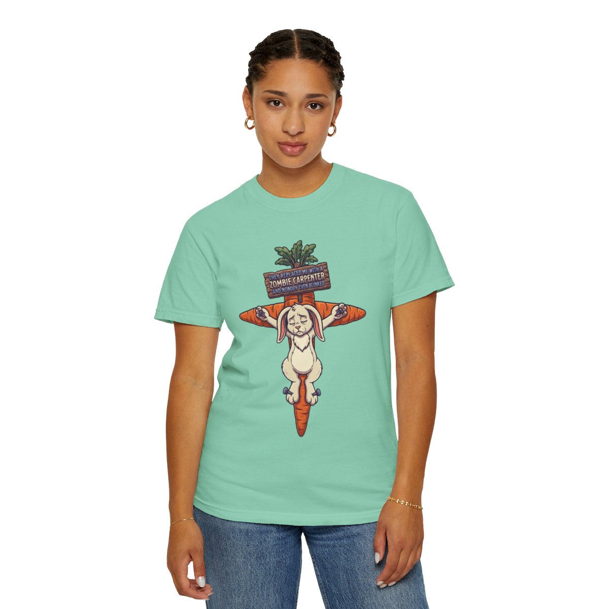 Color: Island Reef | Zombie Carpenter Unisex Garment-Dyed Tee
