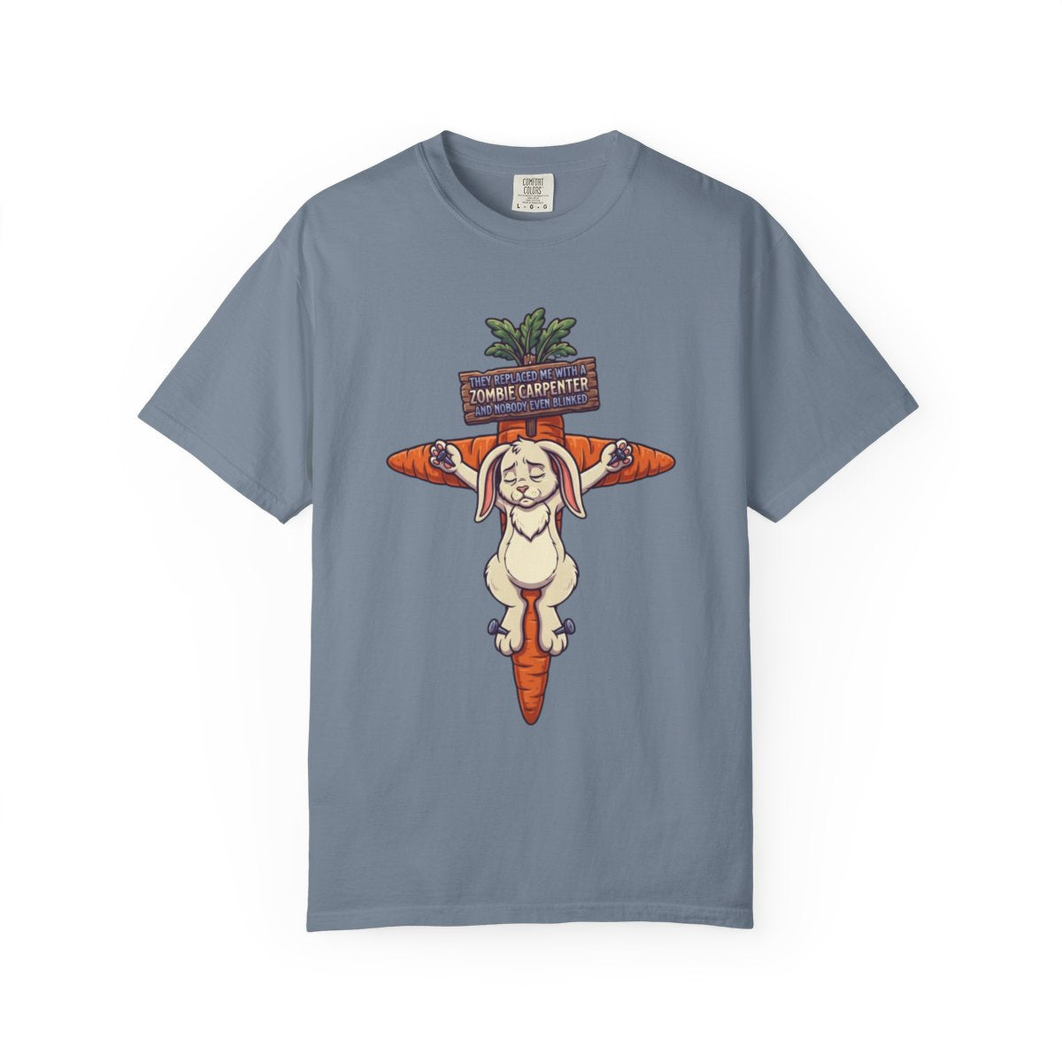 Color: Blue Jean | Zombie Carpenter Unisex Garment-Dyed Tee