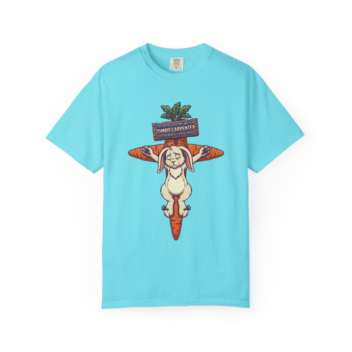 Color: Lagoon Blue | Zombie Carpenter Unisex Garment-Dyed Tee